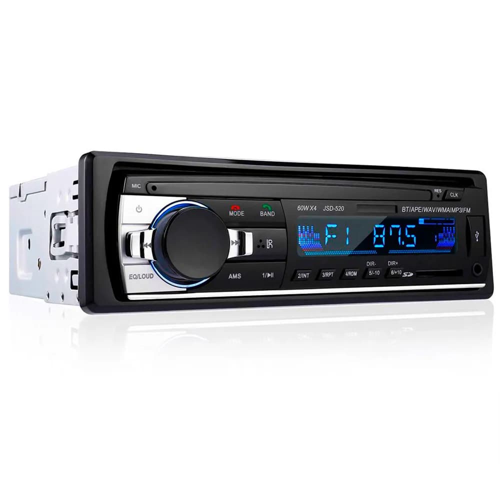 Автомагнітола JSD 520 1DIN Універсальна магнітола в авто з USB, Bluetooth, MP3 - зображення 1