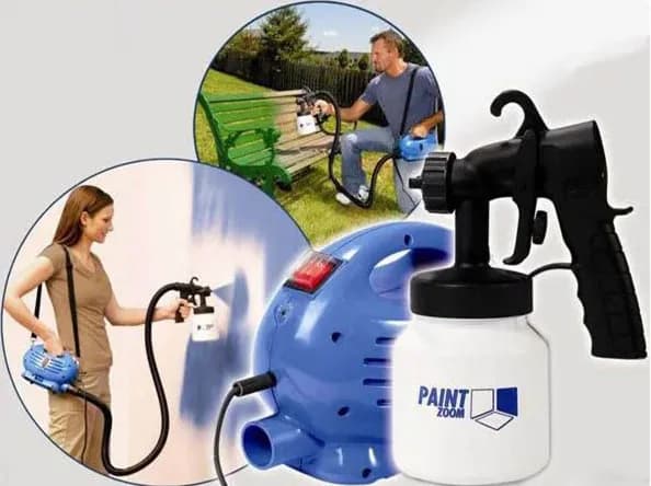 Пульверизатор - розпилювач фарби PAINT ZOOM Автоматичний пістолет - фарборозпилювач для фарбування всіх поверхонь - зображення 1