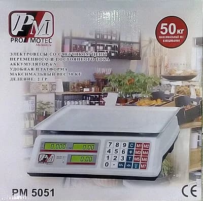 Торговельні ваги Promotec PM 5051, до 50 кг - зображення 1
