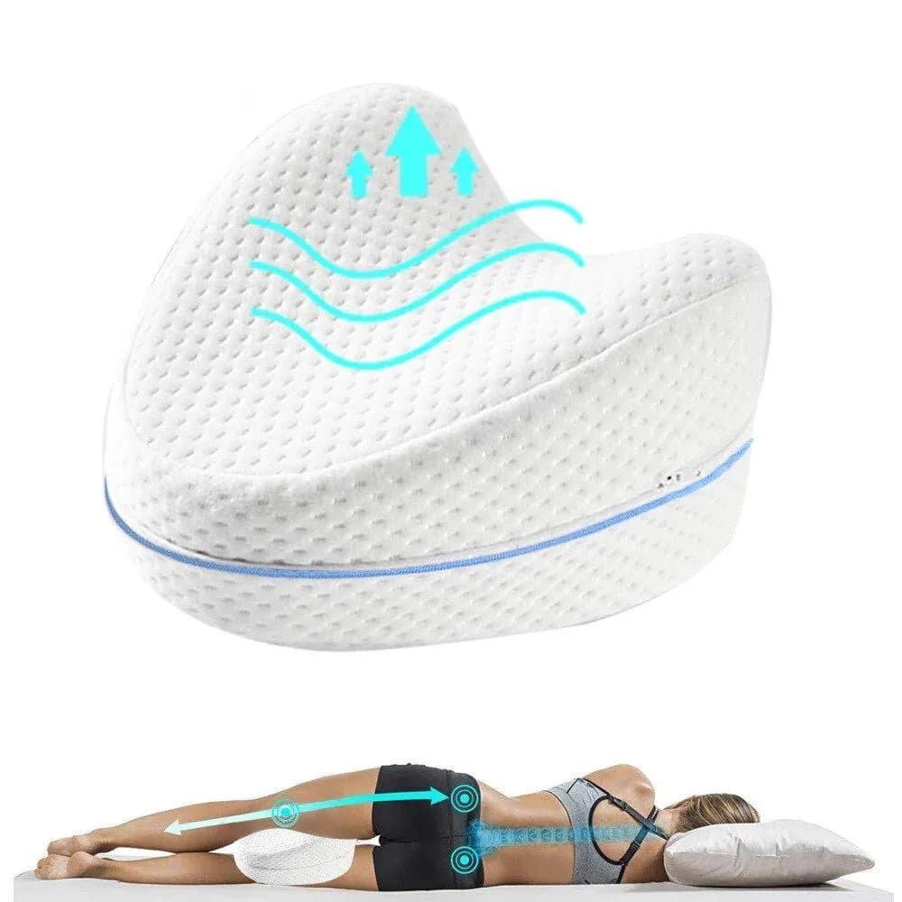 Ортопедична подушка для ніг Contour Leg Pillow гіпоалергенна подушка з пам'яттю - зображення 1