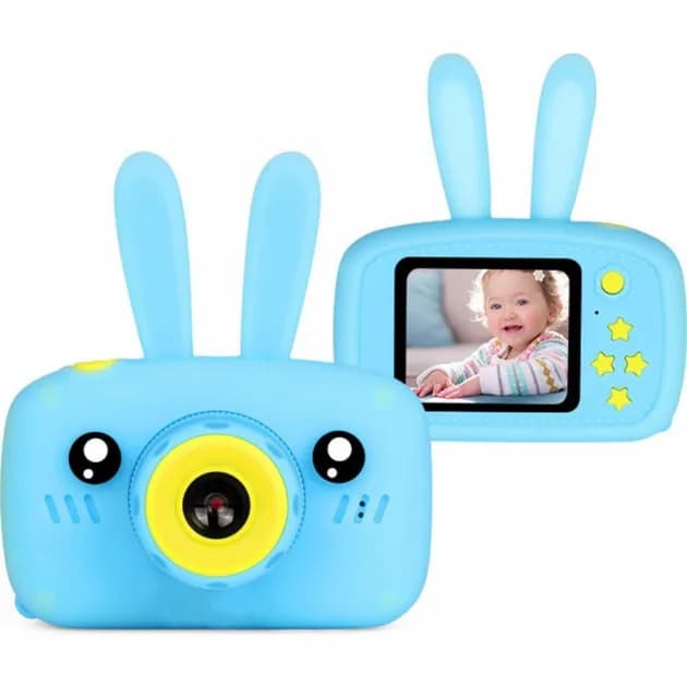 Дитячий фотоапарат Зайчик Baby Photo Camera Rabbit ∙ Дитяча фото відео камера ∙ Таймер ∙ Вбудовані режими з масками та стікерами - зображення 1