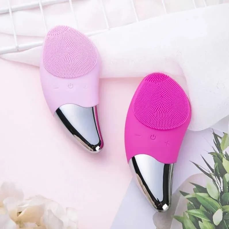 Електрична силіконова щітка Sonic Facial Brush Вібро - щіточка масажер для очищення шкіри обличчя та тіла - зображення 1