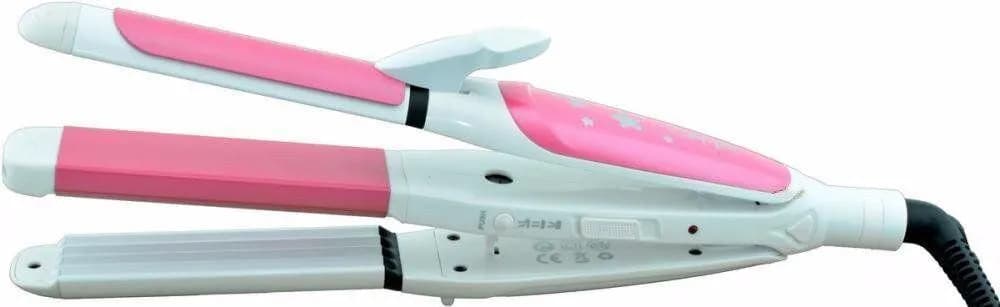 Праска для волосся Gemei GM-1960 Плойка 2 в 1 Випрямляч та Гофре - зображення 1