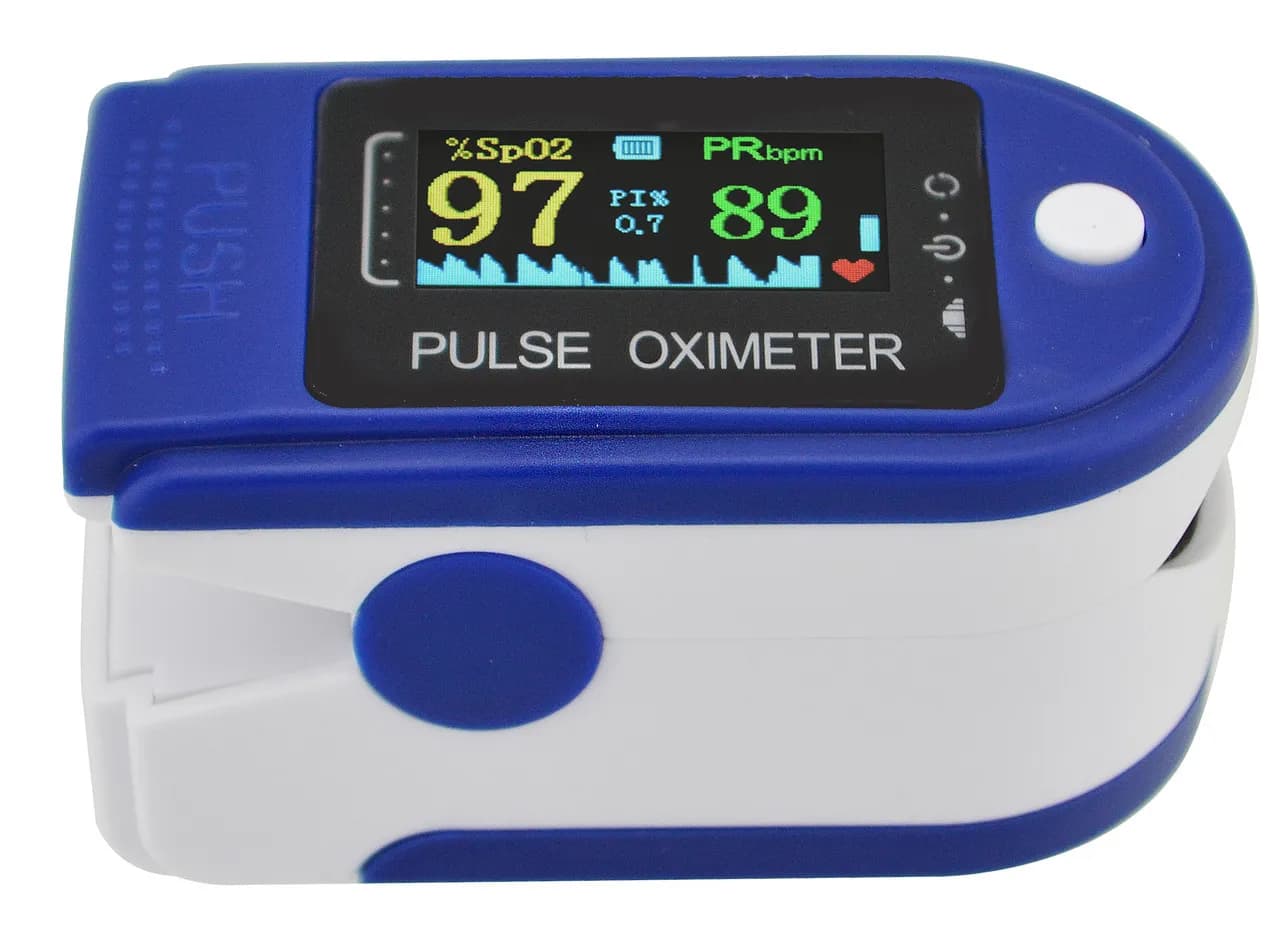 Пульсоксиметр Pulse Oximeter LK-87 на палець · Вимірювання рівня кисню в крові · Пульсометр оксиметр електронний - зображення 1