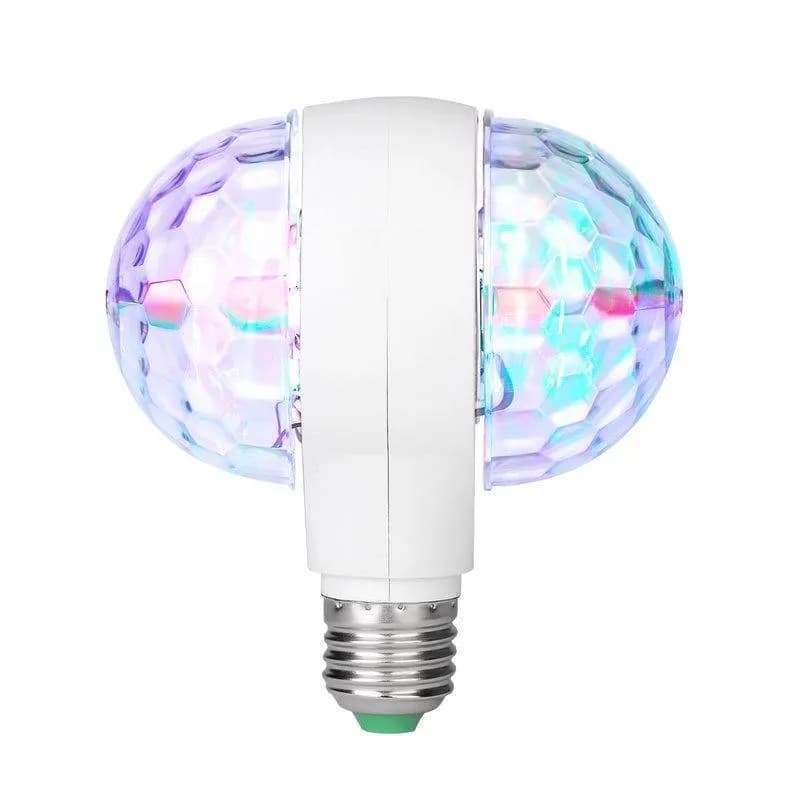 Диско - лампа з патроном, що обертається Led lamp RGB Диско куля - зображення 1
