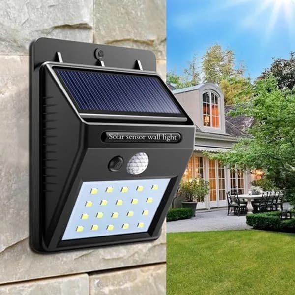Світильник 20 Solar LED Solar Motion Sensor Light із датчиком руху на сонячних батареях - зображення 1
