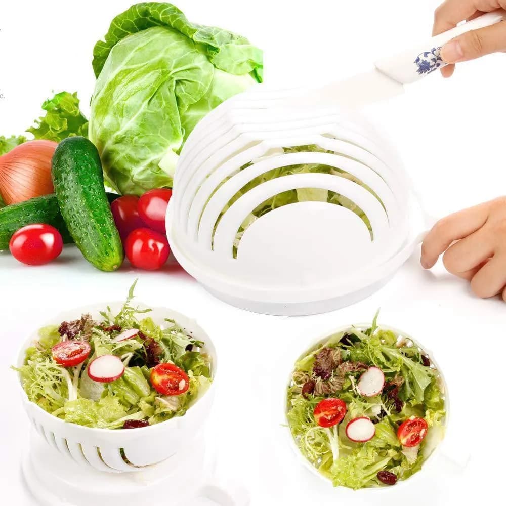 Салатниця - овочерізка Salad Cutter Bowl для швидкої шаткування овочів та салатів - зображення 1