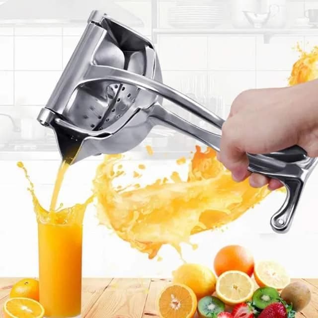 Ручний соковитискач - прес для фруктів та цитрусових Hand Juicer металевий із затискачем - зображення 1