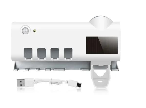 Автоматичний дозатор - диспенсер зубної пасти Toothbrush sterilizer / УФ-стерилізатор / Тримач зубних щіток / Органайзер для - зображення 1