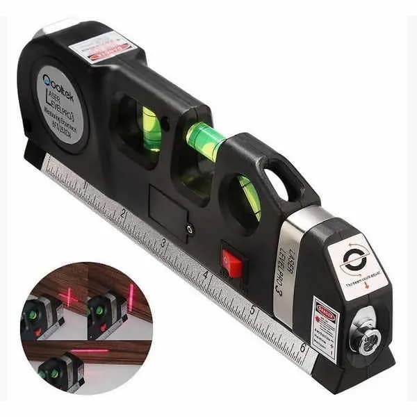 Лазерний рівень із вбудованою рулеткою Laser Level Pro 3 Нівелір будівельний - зображення 1