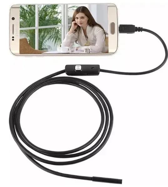 Камера Ендоскоп Android та PC Endoscope · Гнучка USB камера 2 метра · Ендоскопічна камера для смартфона, планшета, ноутбука - зображення 1