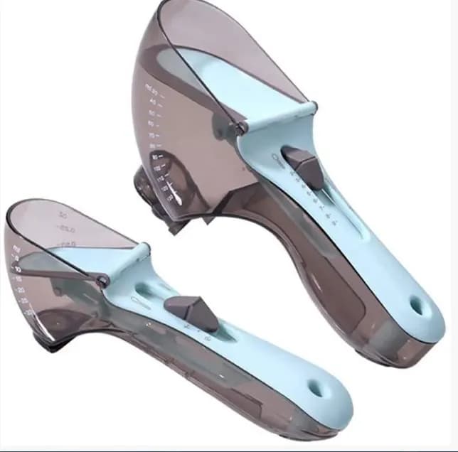Регулируемые мерные ложки Набор из 2 шт Adjustable measuring spoon - зображення 1