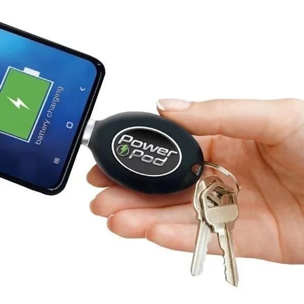 Powerbank – брелок для ключів Power Pod Emergency Charge 800 mAh Роз'єм Lighting для айфона - зображення 1