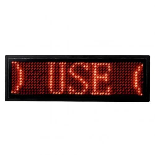 Електронний LED бейдж з біжучим рядком UKC B1248 ∙ Світлодіодна LED вивіска – бейджик - зображення 1