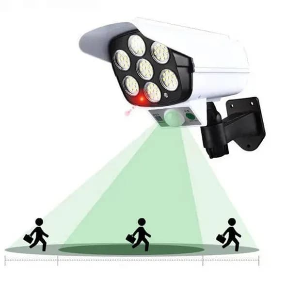Вуличний ліхтар у вигляді камери Solar Light BL JLP 2178 Прожектор – світильник з датчиком руху на сонячній батареї Муляж камери - зображення 1