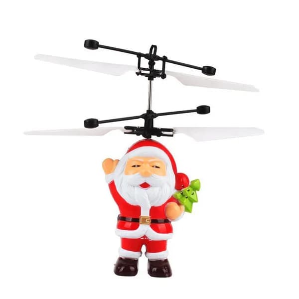 Літаюча Іграшка Flying Santa Санта Клаус Подарунок на Новий Рік Дід Мороз - зображення 1