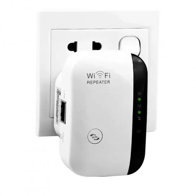 Бездротовий WI-FI репітер – підсилювач сигналу 802.11N/B/G 2dBi ∙ Розширювач діапазону WI-FI мережі в розетку - зображення 1