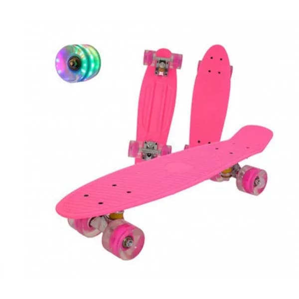 Пенні борд Penny board Дитяча скейт дошка з підсвіткою колес Fish Skateboards - зображення 1