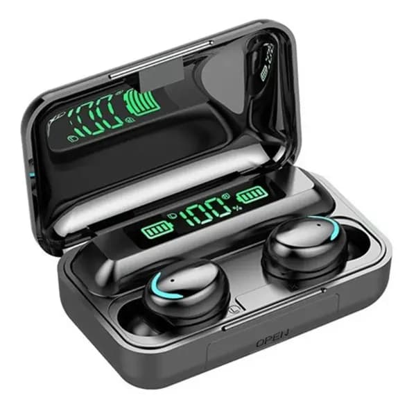 Бездротові сенсорні навушники із цифровим зарядним кейсом TWS BTH-F9-5 Bluetooth блютуз гарнітура - зображення 1
