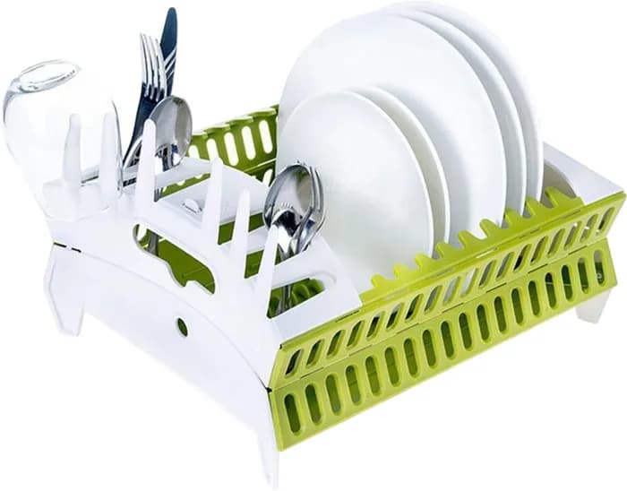 Органайзер – сушарка Collapsible Dish Rack ∙ Складна кухонна підставка для сушіння посуду - зображення 1