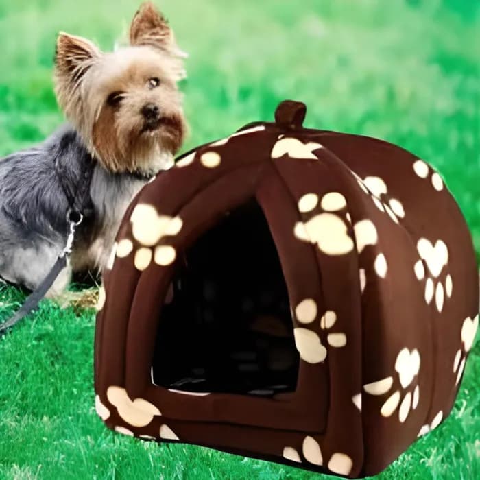 М'який будиночок для собак та котів Pet Hut ∙ Домашня будка для тварин, 40х35х35 см - зображення 1