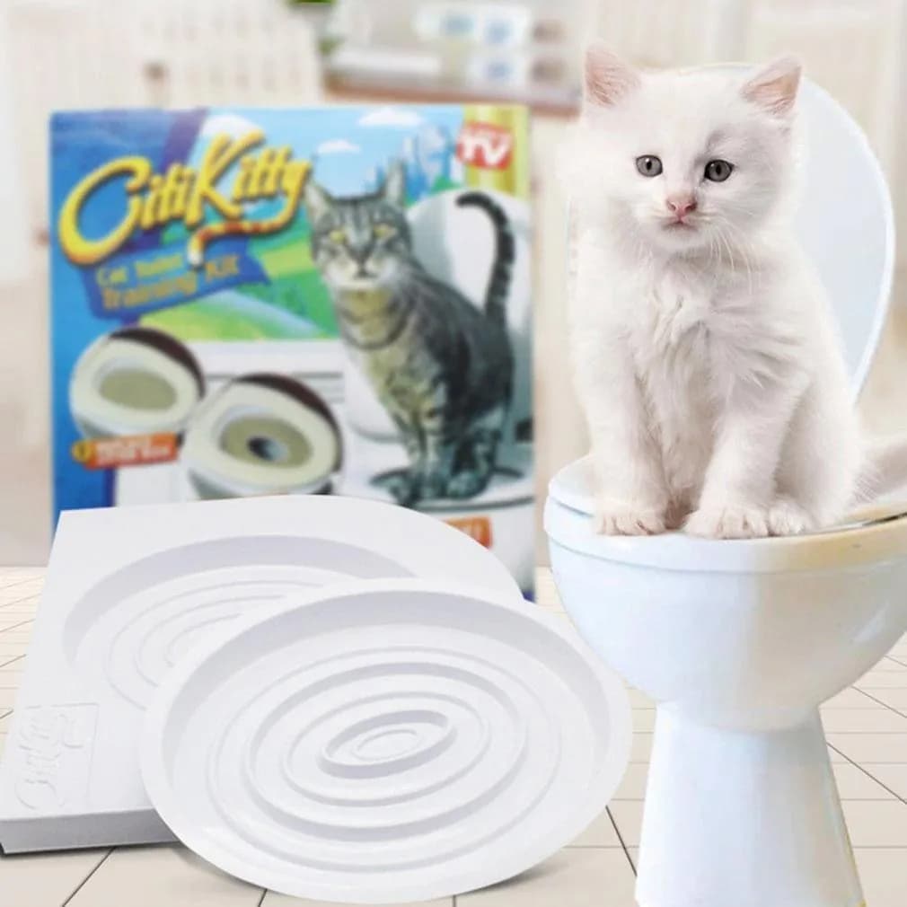 Система привчання котів до унітазу Туалет для кота Citi Kitty Cat Toilet Training