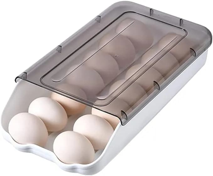 Контейнер - лоток для зберігання яєць EGG TRAY Органайзер для холодильника на 14 яєць - зображення 1