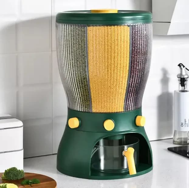 Диспансер-органайзер для круп та сипучих Rotate-Dispenser ∙ Контейнер з дозатором для сипучих продуктів - зображення 1