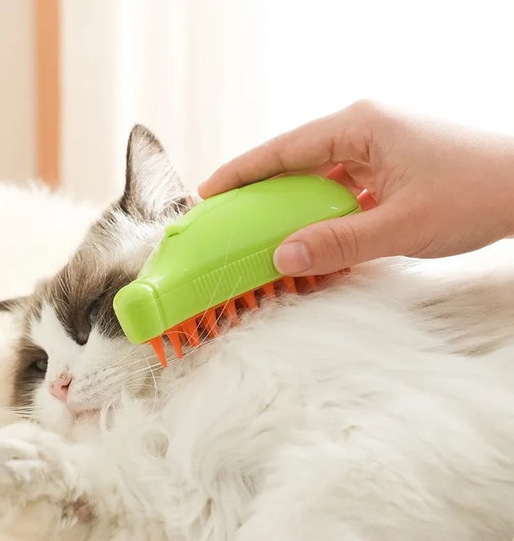 Парова щітка PET SPRAY BRUSH для вичісування вовни собак та котів з розпилювачем · USB зарядка - зображення 1