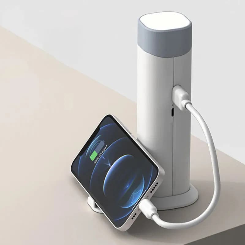 Ліхтар із функцією PowerBank ємністю 20000 мАг · Портативний бездротовий світлодіодний світильник з підзарядкою для телефону - зображення 1