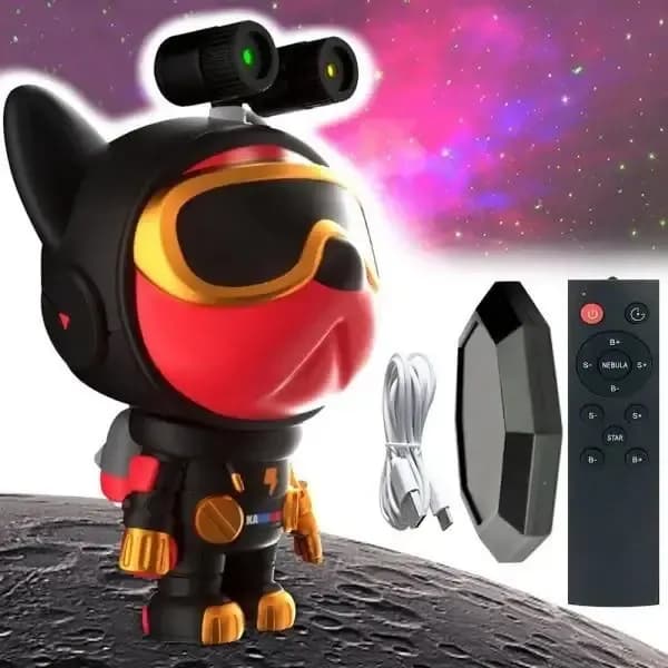 Лазерний проектор - нічник Собака-астронавт Nebula Dog Projector ∙ Проекція космосу та зоряного неба