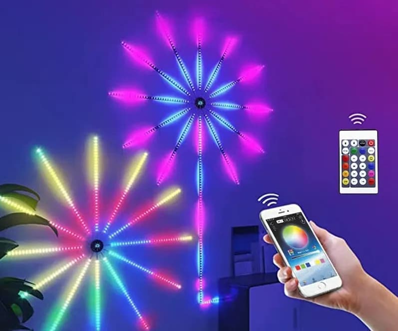 Ефектний світильник Феєрверк 28Key Kit BT ∙ Світломузика з пультом та Bluetooth - зображення 1