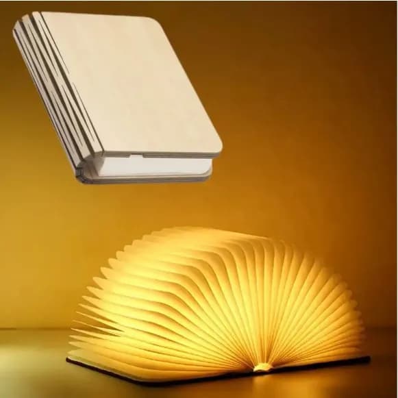 Складна LED лампа-книжка з акумулятором 22*16*2,5см ∙ Світильник - нічник у формі книги з регульованою яскравістю - зображення 1