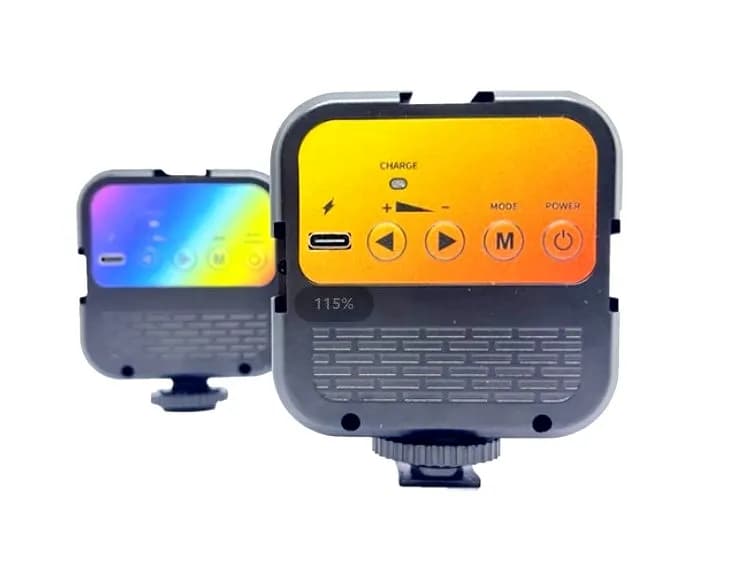 Лампа LED RGB з кріпленням для телефону WR-R1 ∙ Студійне накамерне світло 3000-7000K - зображення 1