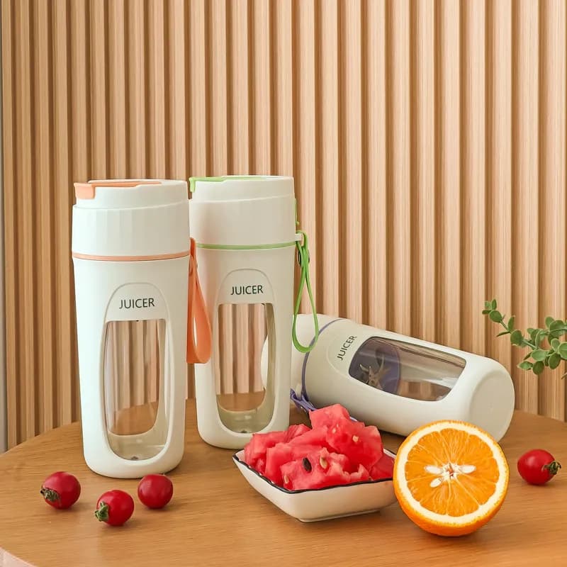 Портативний міні блендер - соковитискач JUICER KS-FSV8 W14 з USB зарядкою, 340 мл - зображення 1