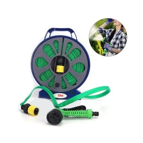 Гнучкий поливальний шланг Garden Hose 10 м • Розтяжний шланг для саду, городу та дачі з універсальним підключенням - зображення 1