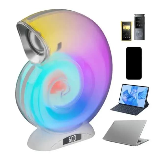 Багатофункціональна Bluetooth колонка L-39 • Настільна лампа з RGB-підсвіткою і Bluetooth-колонкою - зображення 1