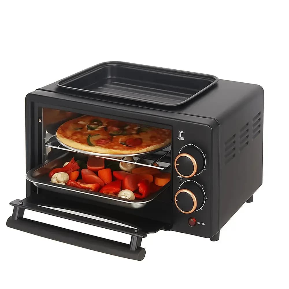 Багатофункційна міні-піч Hoffmans 12L 800W HM-748 • Багатофункційна настільна міні-піч - зображення 1