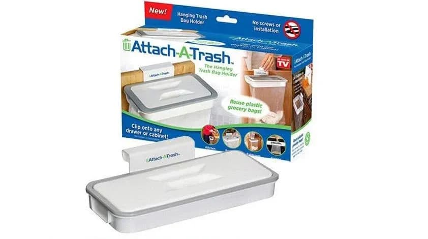 Навісний тримач для сміттєвих пакетів Attach-A-Trash • Підвісний каркас для пакетів для сміття - зображення 1