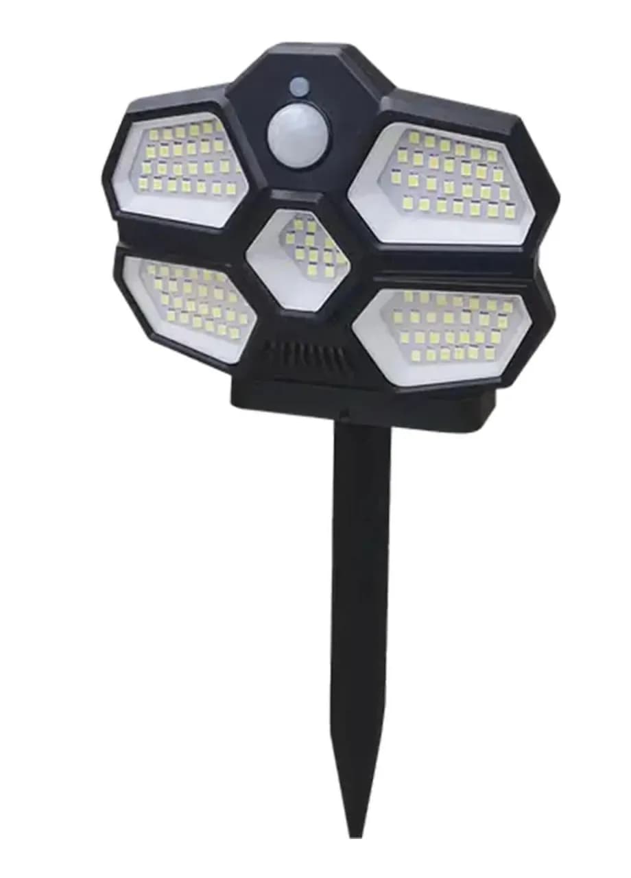 Вуличний світильник Solar Induction Lamp SH-580A • LED ліхтар із сонячною панеллю та датчиком руху