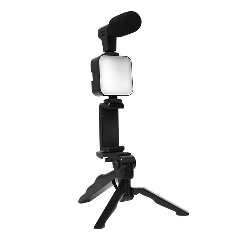 Комплект для влогінгу VIDEO-MAKING KIT AY49 для смартфона з перехідником Type-C • Набір блогера для телефону 4в1 AY-49 - зображення 1
