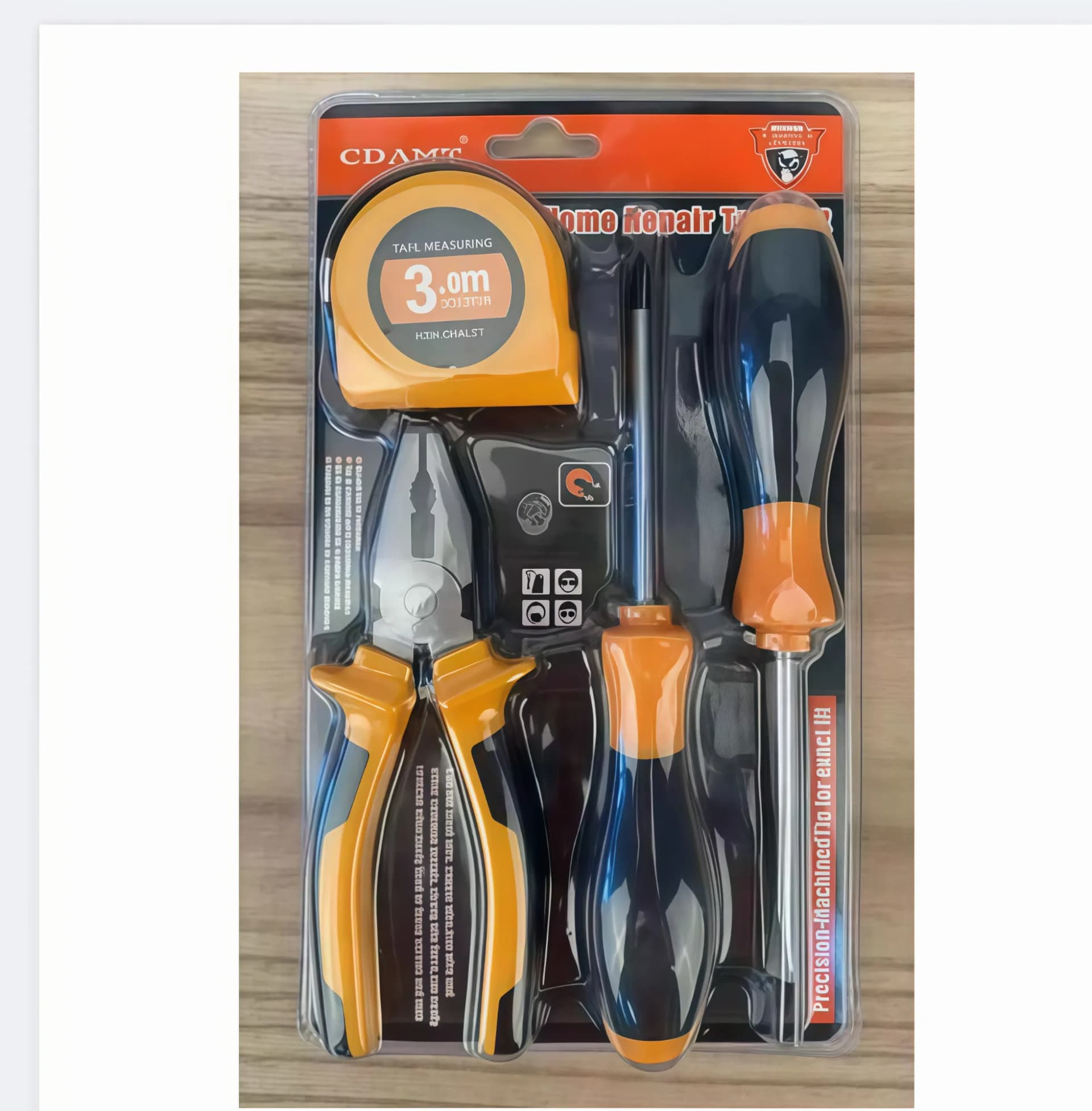 Набір інструментів для ремонту Tool Kit Set 13776-3 ∙ Міні-набір для ремонту та побутових робіт Tool Kit Set 13776-3 - зображення 1