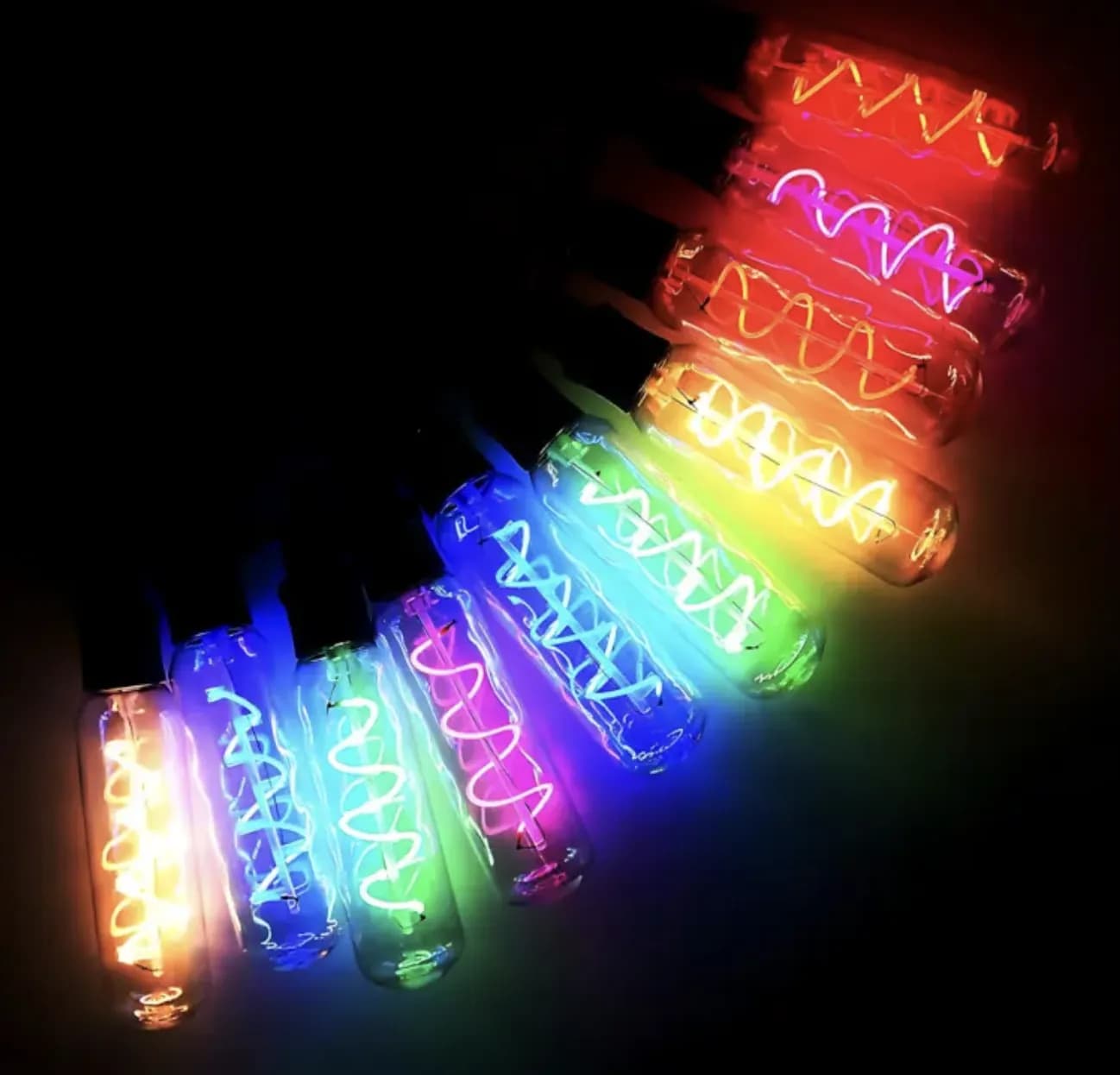Гірлянда Удлинённые лампы спираль SFK-48 220V ∙ Вулична LED-ґірлянда SFK-48 з подовженими спіральними лампами - зображення 1