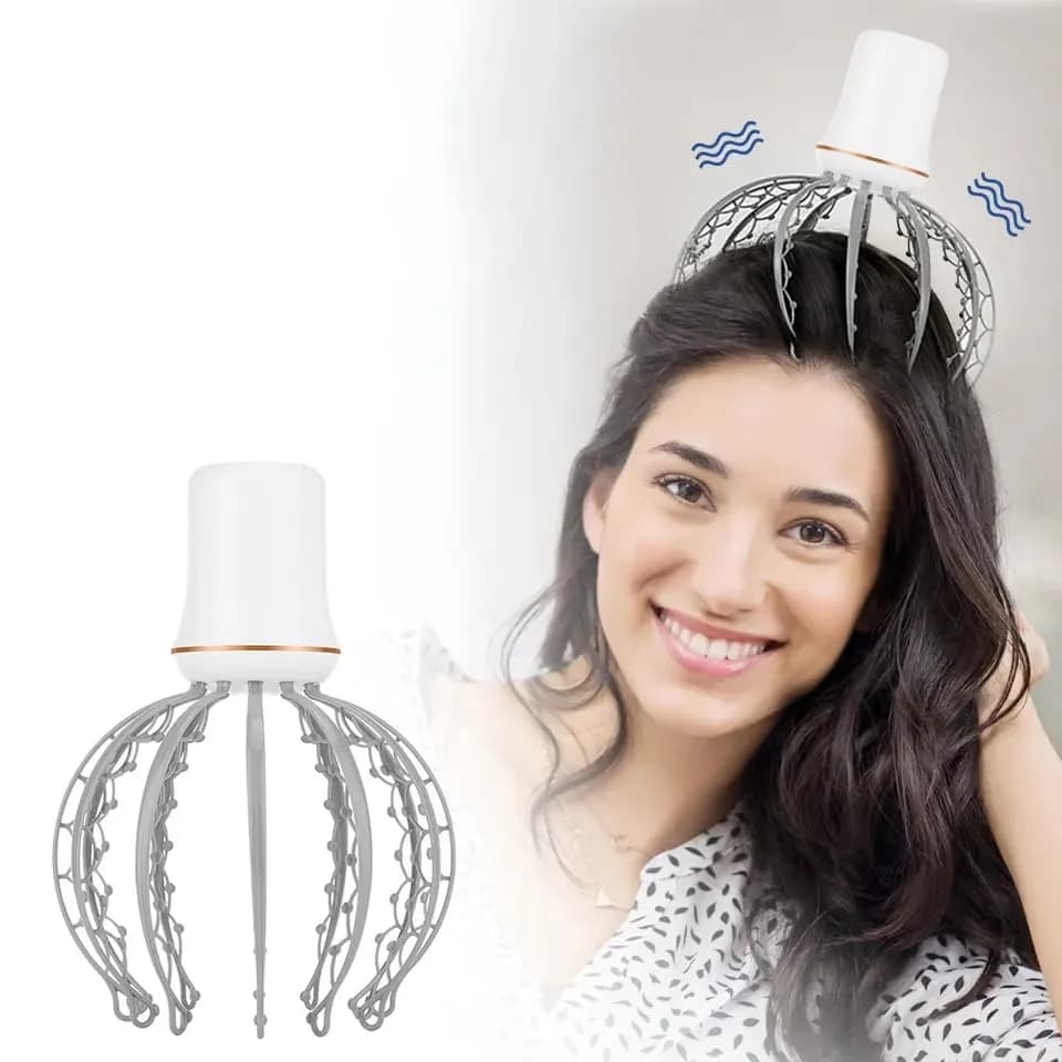Вібраційний електричний масажер для голови Восьминіг LY-634 - зображення 1