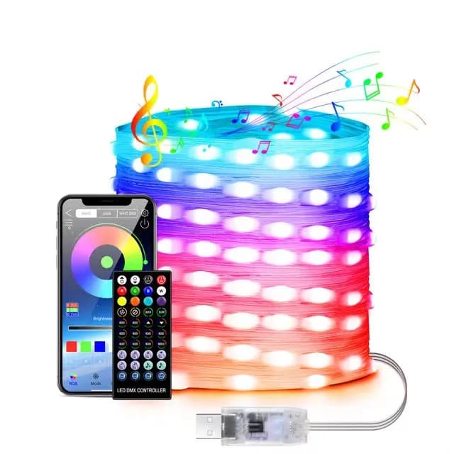 Вуличні вогні 5M Smart Bluetooth App Control ∙ Світлодіодна LED гірлянда 5M Smart з керуванням через додаток - зображення 1