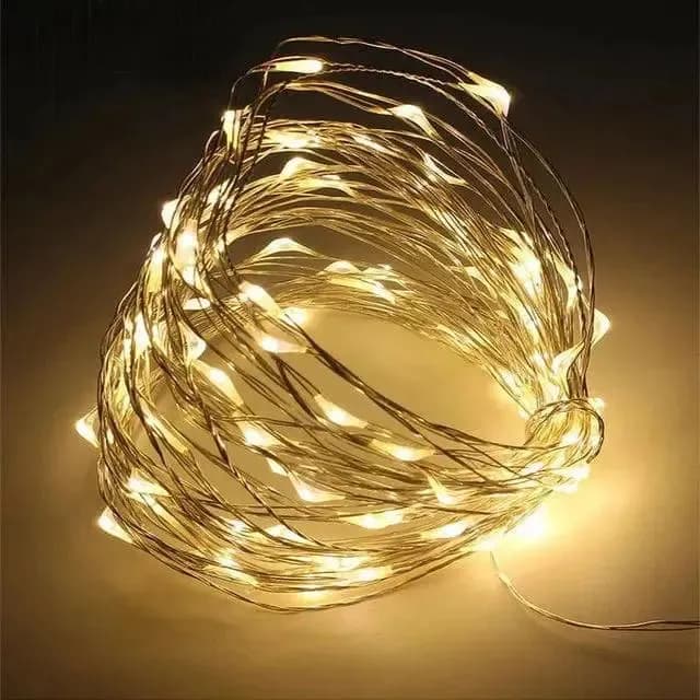 Універсальна гірлянда 5м Батарейка+USB тепле світло 300 LED ∙ Гірлянда Батарейка+USB лісочка 5м з 300 LED - зображення 1