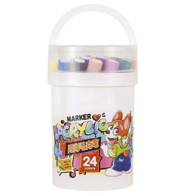 Набір акварельних маркерів 12 шт Water Color Pen 635-12 ∙ Акварельні маркери Water Color Pen 635-12 - зображення 1
