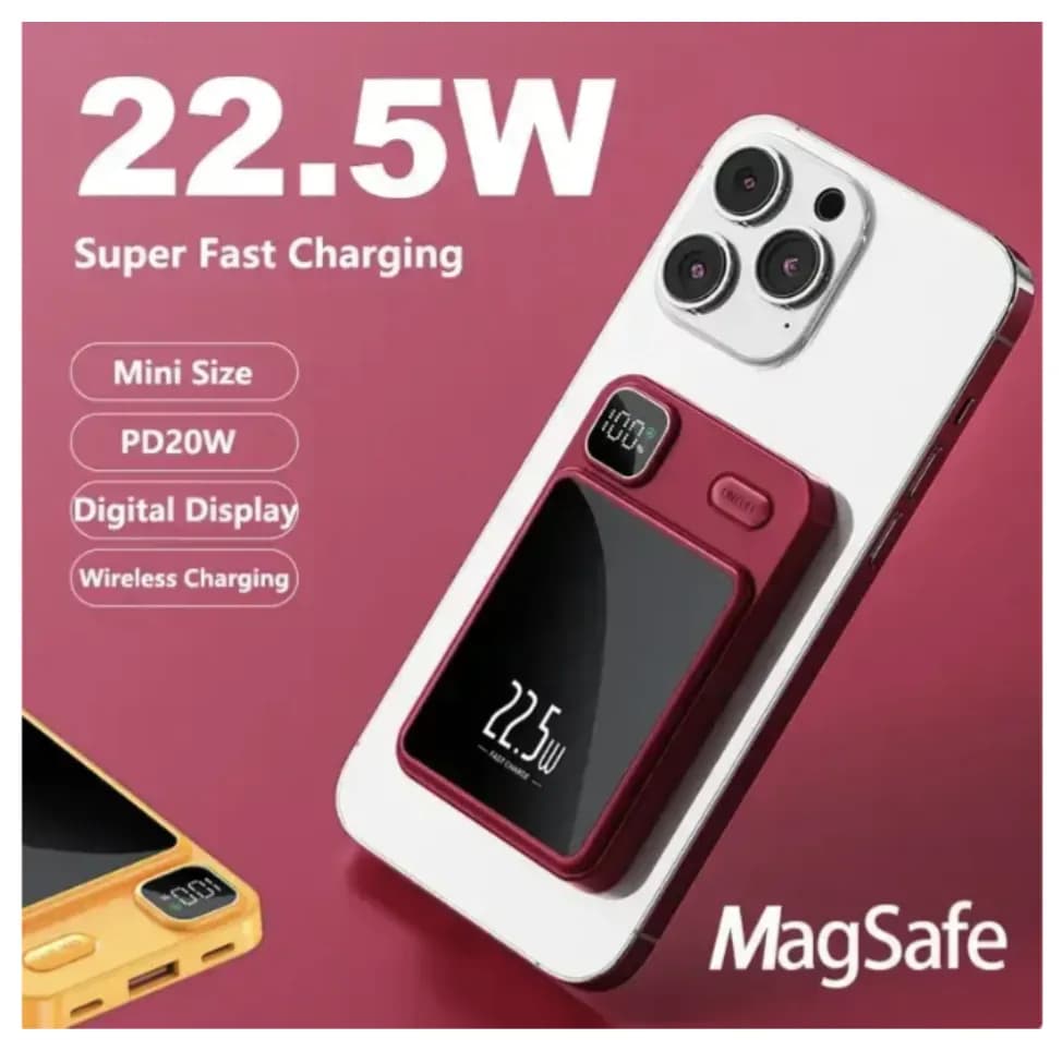 Мобільна зарядка Magnetic Power Bank 90.000mAh 22.5W ∙ Компактний та потужний павербанк Magnetic Power Bank 90.000mAh 22.5W - зображення 1