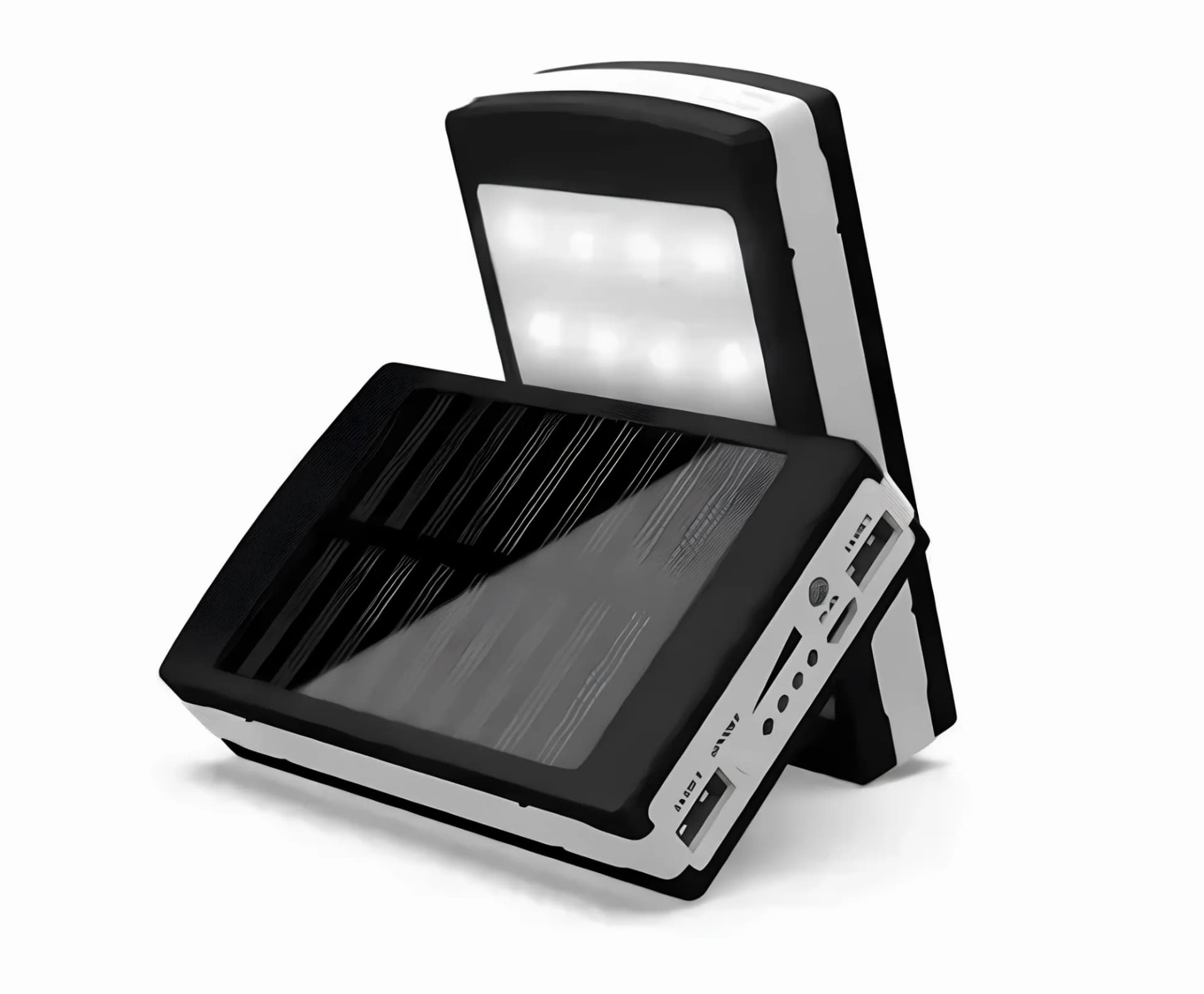 Портативний зарядний пристрій з ліхтариком Solar Power Bank 50000 mAh - зображення 1