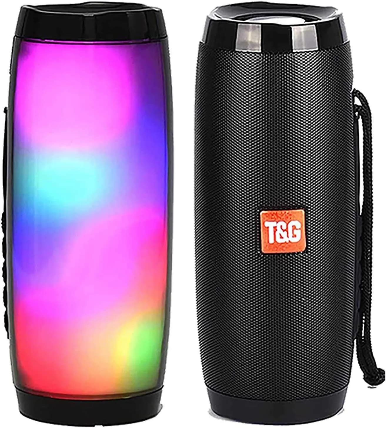 Bluetooth колонка вологостійка TG-157 Pulse з різнокольоровим підсвічуванням ∙ Портативна Bluetooth-колонка T&G TG-157 для дому - зображення 1